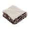 Hastings Home Fleece Sherpa Blanket Throw - Giraffe 468666ZTX - alternate 3
